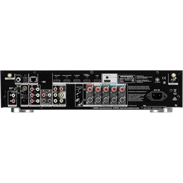 Ampli home cinéma 5.2 canaux slim Marantz NR1510 - UHD 4K, Wi-Fi, Bluetooth, HEOS