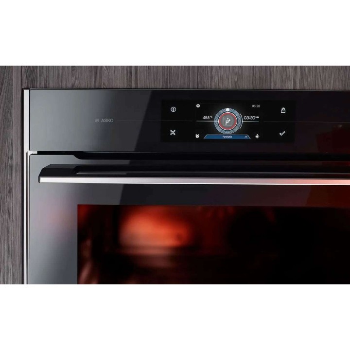 Four encastrable multifonction pyrolyse inox - fermeture douce ASKO