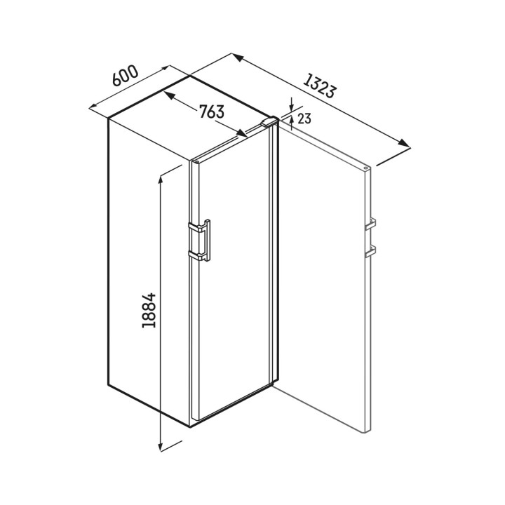 Cave à vin de vieillissement 124 bouteilles porte vitrée - Liebherr WPBLI5231