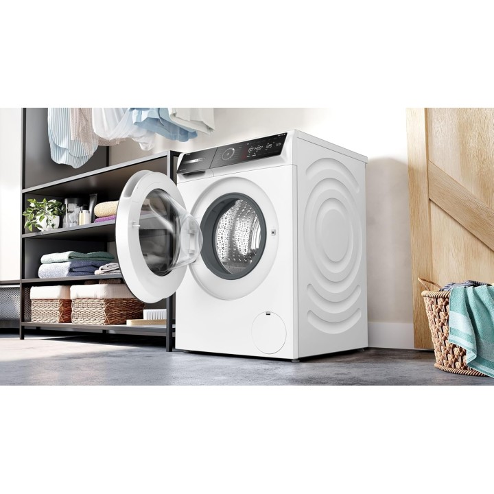 Lave-linge frontal Bosch Série 8 - 9 kg - 1400 trs/min - i-DOS - Blanc