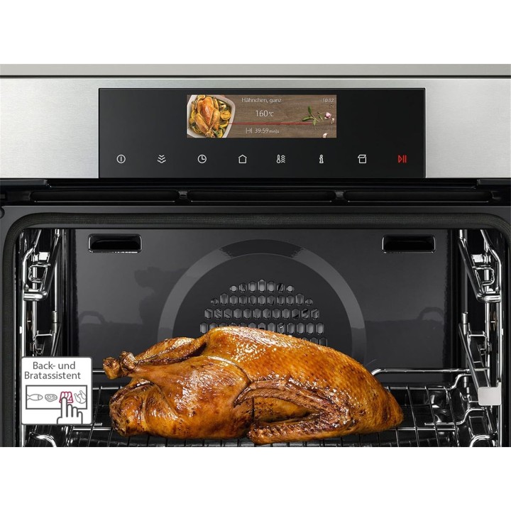 Four encastrable multifonction Neff noir – Finition brossée, hydrolyse, 3650 W