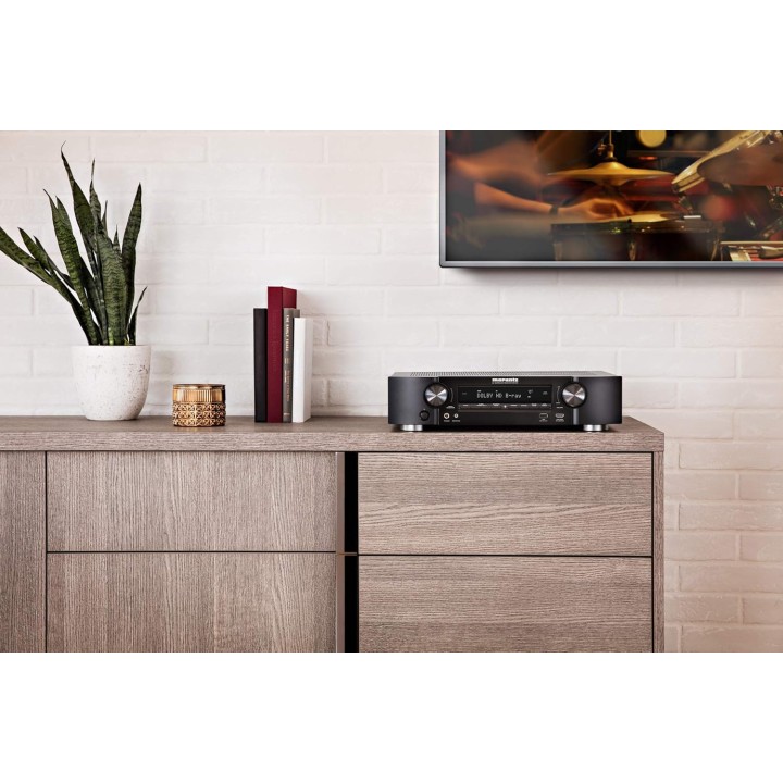 Ampli home cinéma 5.2 canaux slim Marantz NR1510 - UHD 4K, Wi-Fi, Bluetooth, HEOS