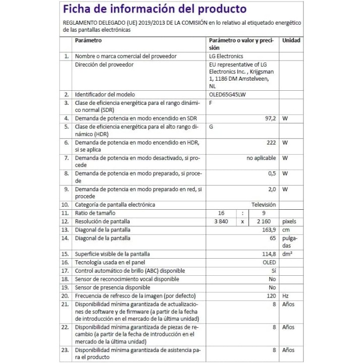 TV OLED 4K 65 pouces LG OLED Evo 144 Hz - Smart TV design mural