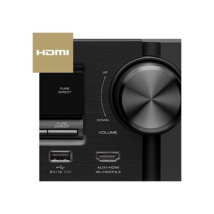 Ampli home cinéma 5.2 canaux slim Marantz NR1510 - UHD 4K, Wi-Fi, Bluetooth, HEOS