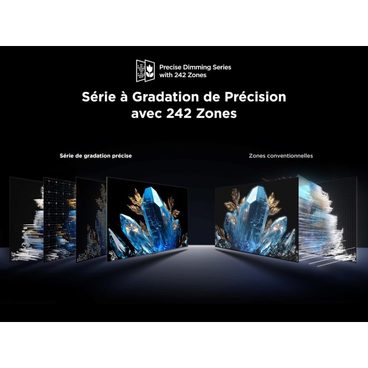 TV QD-Mini LED 65 pouces TCL - 4K HDR, 144 Hz, Dolby Vision IQ, Google TV