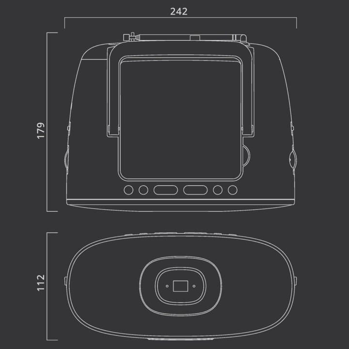 Radio CD portable MUSE MD202VT - Lecteur CD, tuner FM, prise jack, boombox