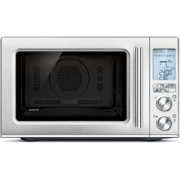 Four micro-ondes combiné 3-en-1 Sage - Friteuse à air, convection, inox brossé 32L