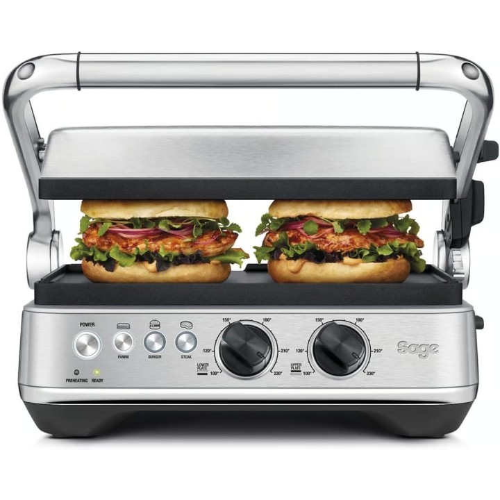 Grill viande multifonction Sage - Préréglages automatiques - Acier inoxydable brossé