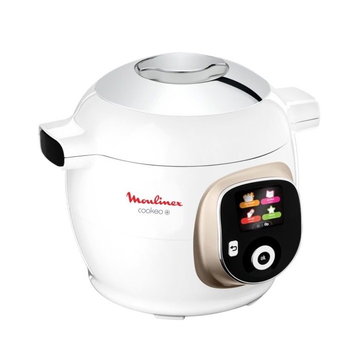 Robot cuiseur mijoteur Moulinex Cookeo+ 6L blanc – Multifonction programmable