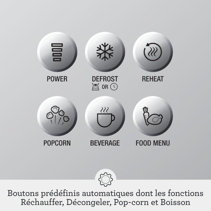 Micro-ondes compact Sage Soft Close 25L - Fonctionnement silencieux, sécurité enfant, argent