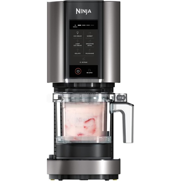 Machine à glace et sorbetière Ninja NC300EU - 7 programmes, 1,4L, 3 bacs, Noir