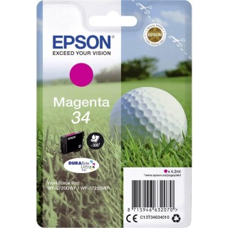 Cartouche d'encre magenta Epson 34 Golfball - Standard 4,2 ml - Workforce Pro WF-3720DWF/3725DWF
