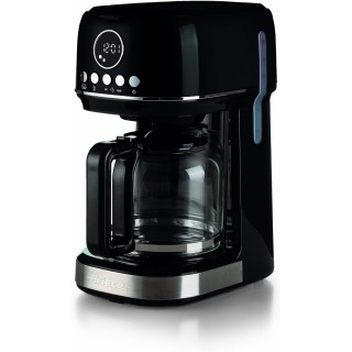 Cafetière filtre programmable 15 tasses - Carafe verre trempé - Moderne noir Ariete