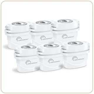 Cartouches filtrantes pour carafe - Pack de 6 - Compatible universel - Little Balance
