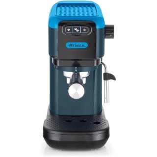 Machine à café expresso compacte Ariete 1399 - Bleu - 15 bars - Cappuccino - Dosettes ESE