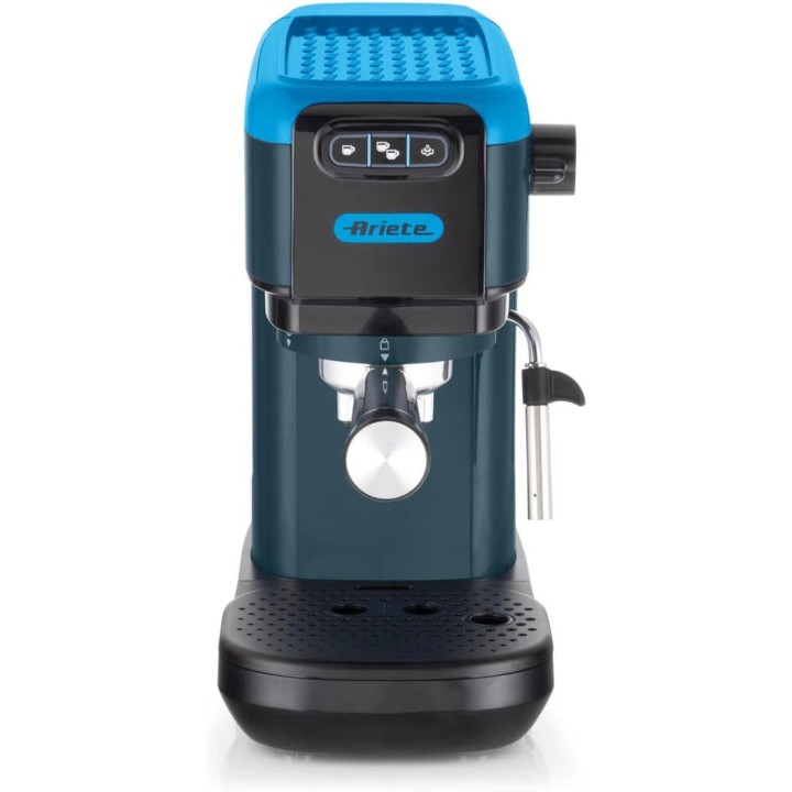 Machine à café expresso compacte Ariete 1399 - Bleu - 15 bars - Cappuccino - Dosettes ESE