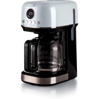 Cafetière filtre programmable Ariete 15 tasses - Carafe verre trempé blanc