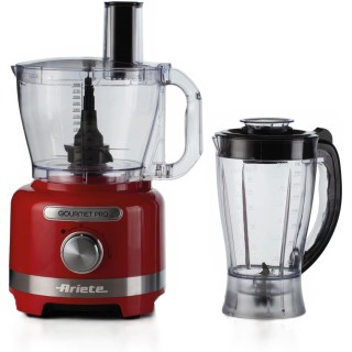 Robot culinaire multifonction 3L 1000W - Ariete Gourmet Pro Moderna rouge