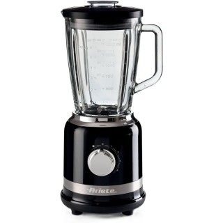 Blender Ariete Moderna noir – 1000 W, 1,5 L, bol verre, broyeur à glace, Pulse