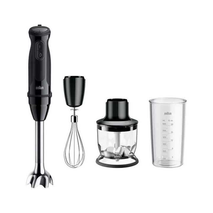 Mixeur plongeant multifonction Braun MQ50202M - 1000W, 21 vitesses, lame inox