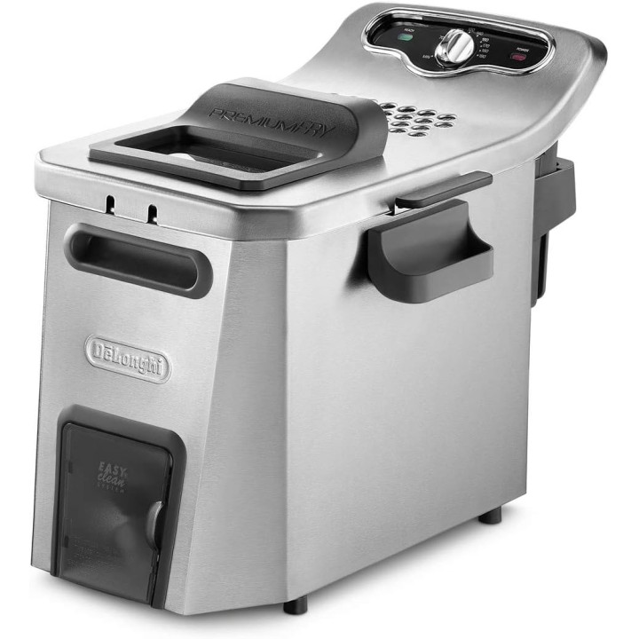 Friteuse inox De'Longhi PremiumFry 1,5 kg - Zone froide Easy Clean 3200W