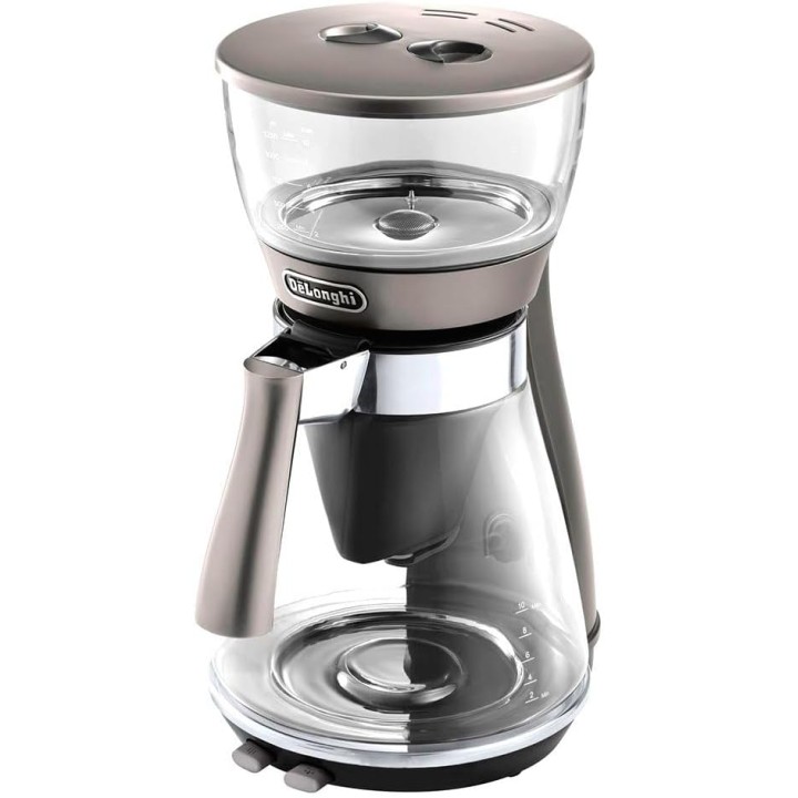Cafetière filtre électrique De'Longhi 10 tasses - Verseuse verre, maintien au chaud, anti-gouttes
