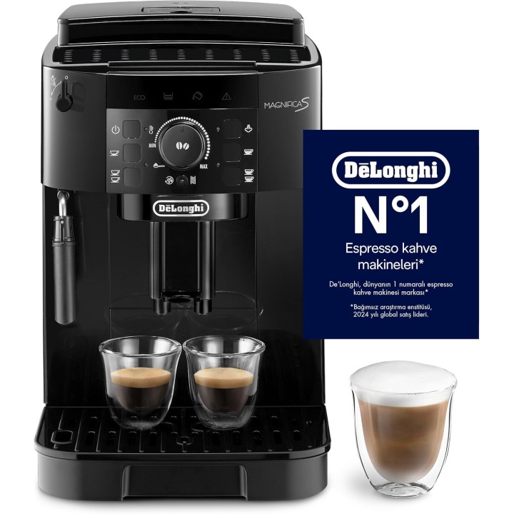 Machine à café automatique espresso DeLonghi ECAM12.121.B - Moulin intégré, One Touch