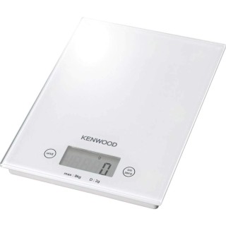 Balance de cuisine digitale Kenwood DS401 - Verre blanc - 8 kg - Pesée additionnelle
