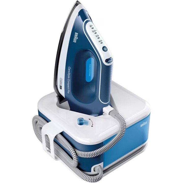 Centrale vapeur Braun CareStyle Compact Pro FreeGlide 3D - 2400W 1,5L Bleu