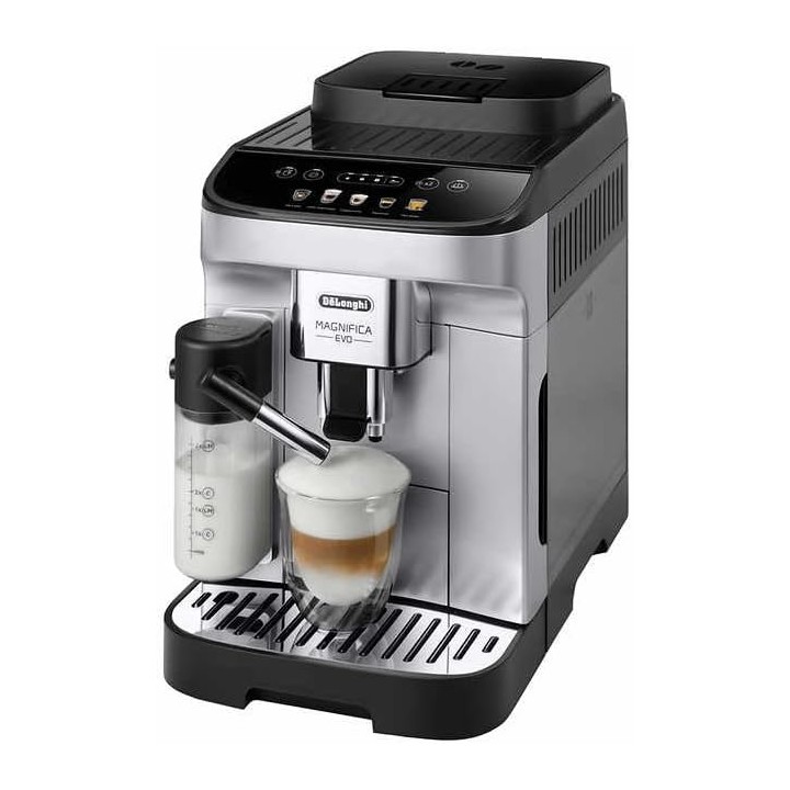 Machine à expresso automatique De'Longhi Magnifica Evo - 5 boissons, LatteCrema, chrome
