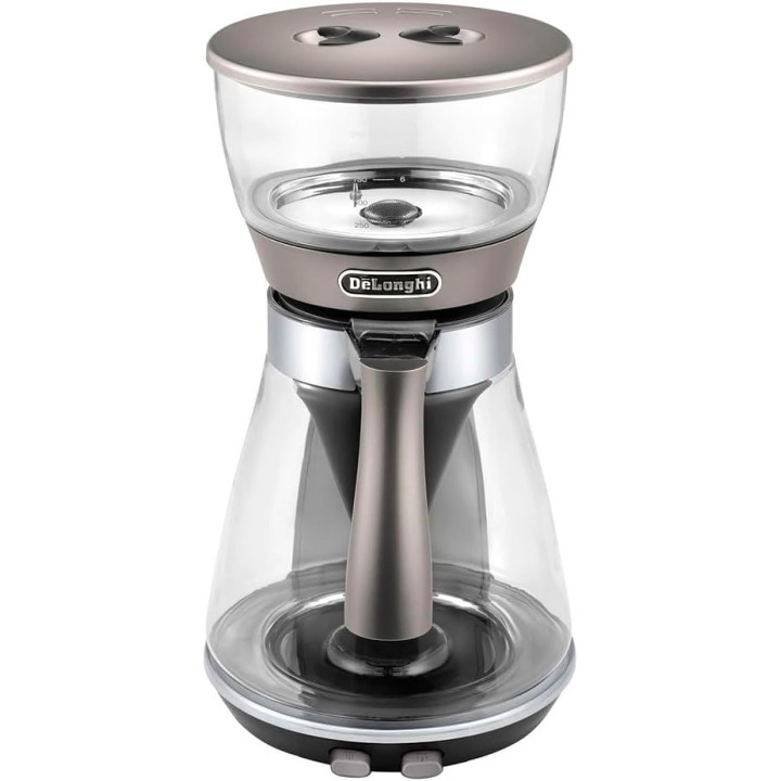Cafetière filtre électrique De'Longhi 10 tasses - Verseuse verre, maintien au chaud, anti-gouttes