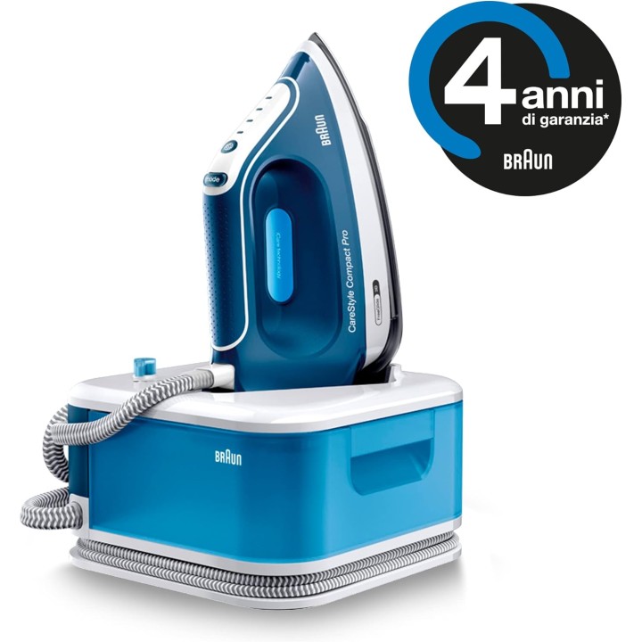 Centrale vapeur Braun CareStyle Compact Pro FreeGlide 3D - 2400W 1,5L Bleu