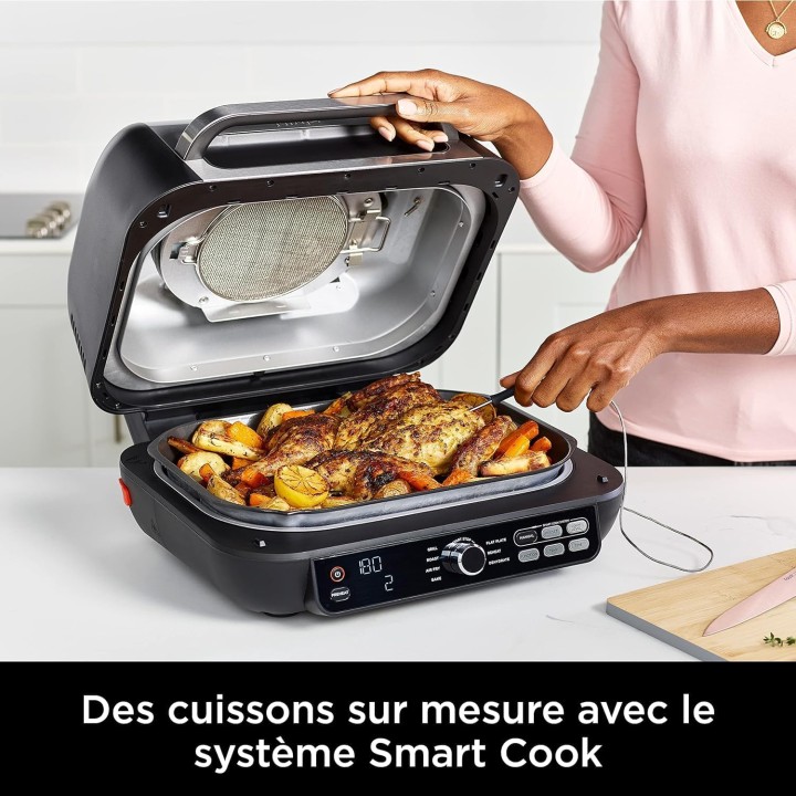 Grill plancha friteuse à air 7-en-1 Ninja Foodi MAX PRO – Sonde numérique – 3,8L