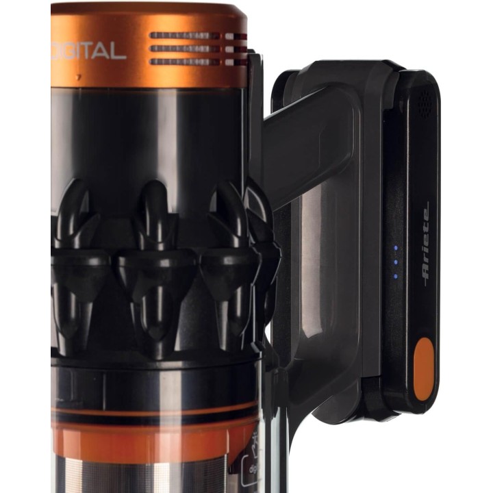 Balai électrique sans fil Ariete 2704 - Aspirateur à main HEPA, brosse motorisée, orange