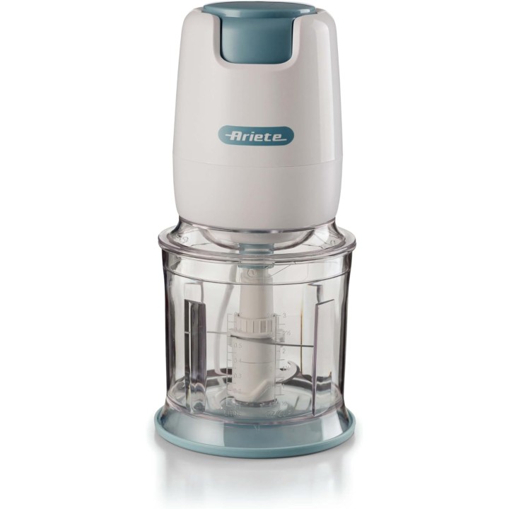 Hachoir électrique Ariete 437 - 700 ml, 400 W, 4 lames inox, base antidérapante blanc