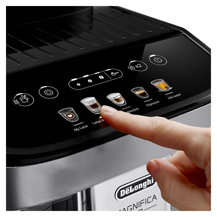 Machine à expresso automatique De'Longhi Magnifica Evo - 5 boissons, LatteCrema, chrome