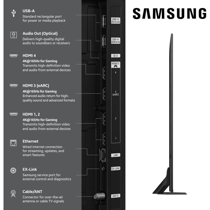 TV Neo QLED 4K 65 pouces Mini LED Samsung - Vision AI, HDR+, Gaming, Alexa