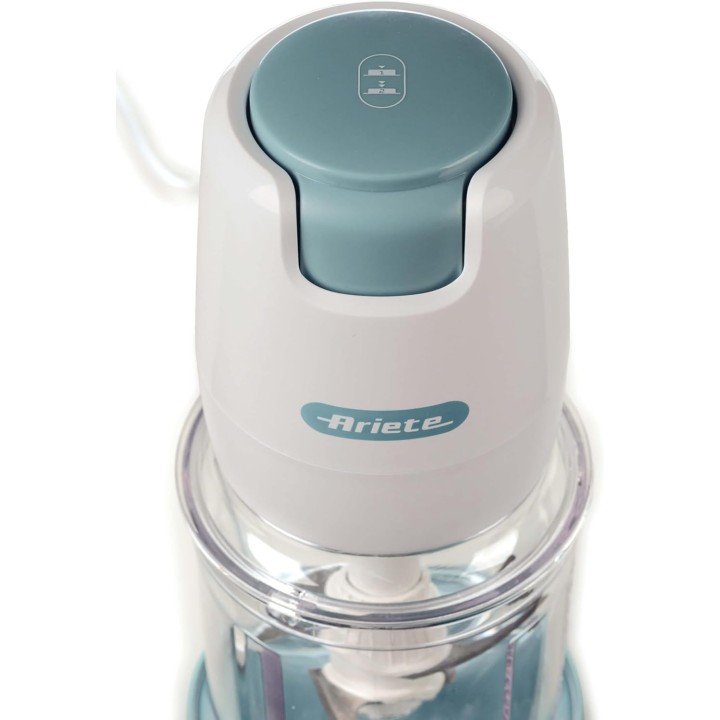 Hachoir électrique Ariete 437 - 700 ml, 400 W, 4 lames inox, base antidérapante blanc