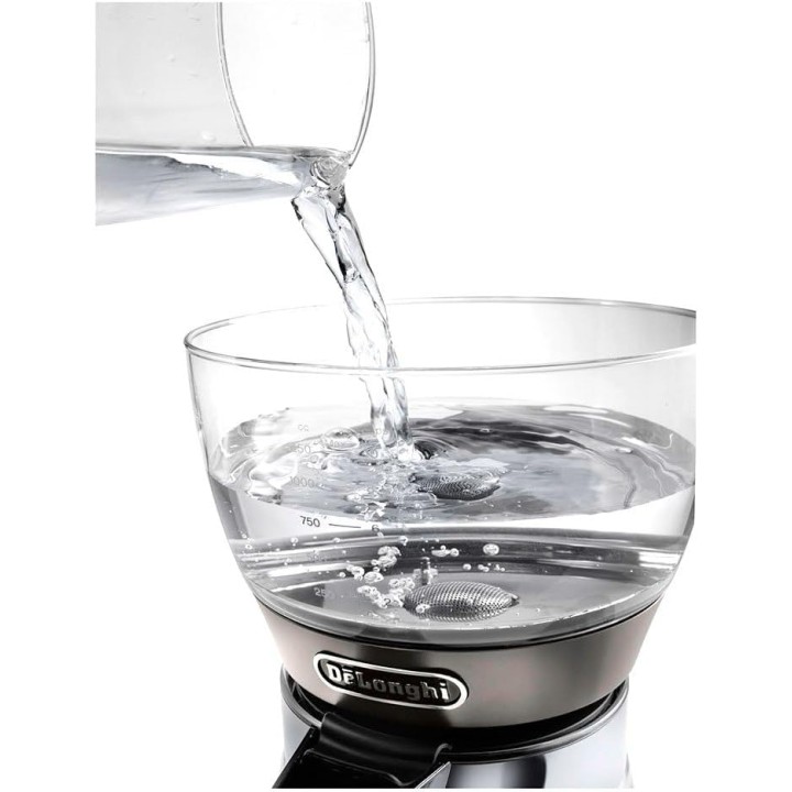 Cafetière filtre électrique De'Longhi 10 tasses - Verseuse verre, maintien au chaud, anti-gouttes