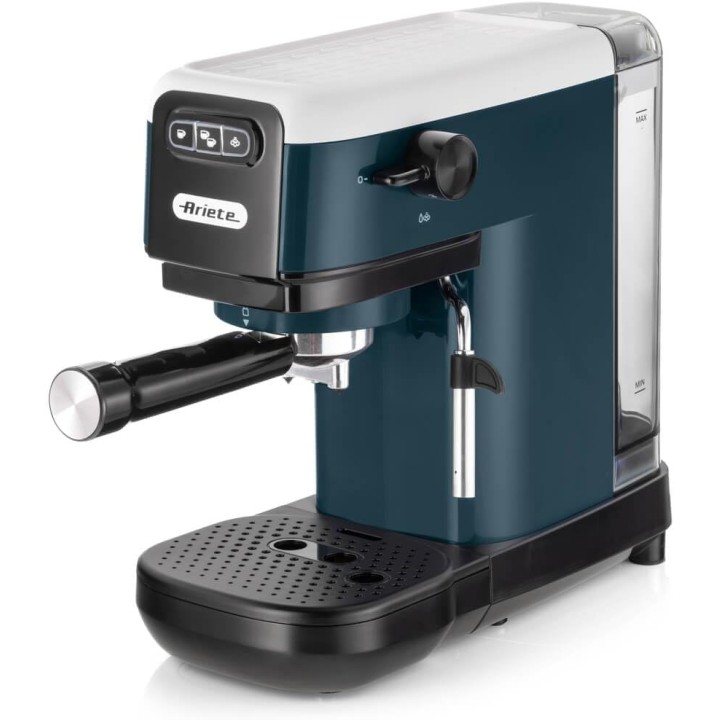 Machine à expresso compacte Ariete blanc - 15 bars, cappuccino, café moulu ou dosettes