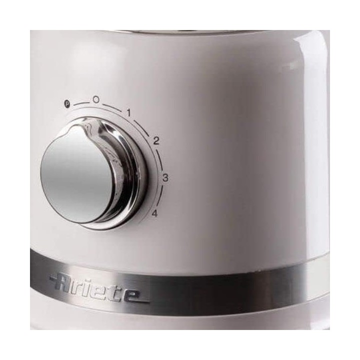 Blender Ariete 585 blanc - 1000 W, bol en verre 1,5 L, Pulse, broyeur à glace