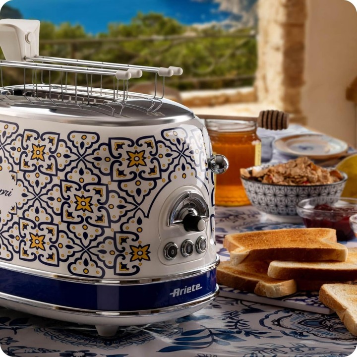 Grille-pain 2 tranches Ariete Capri 155 - 6 niveaux, défrost, plateau ramasse-miettes