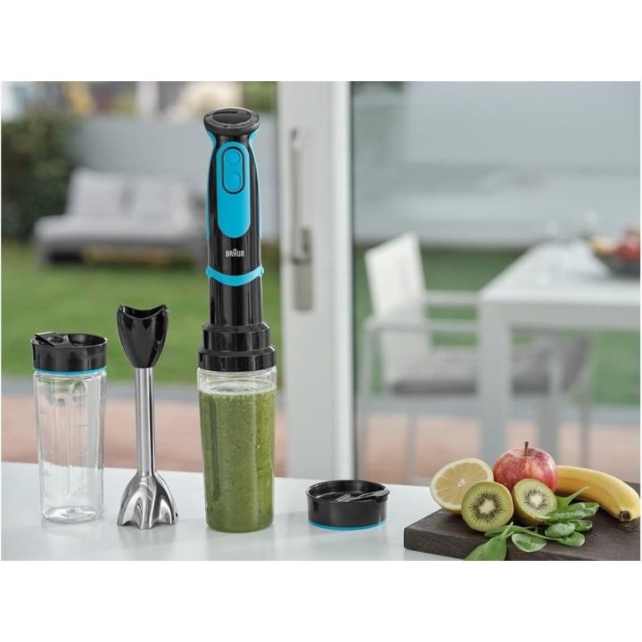 Mixeur plongeant Braun 1000 W - 21 vitesses, turbo, Powerbell Plus, accessoires