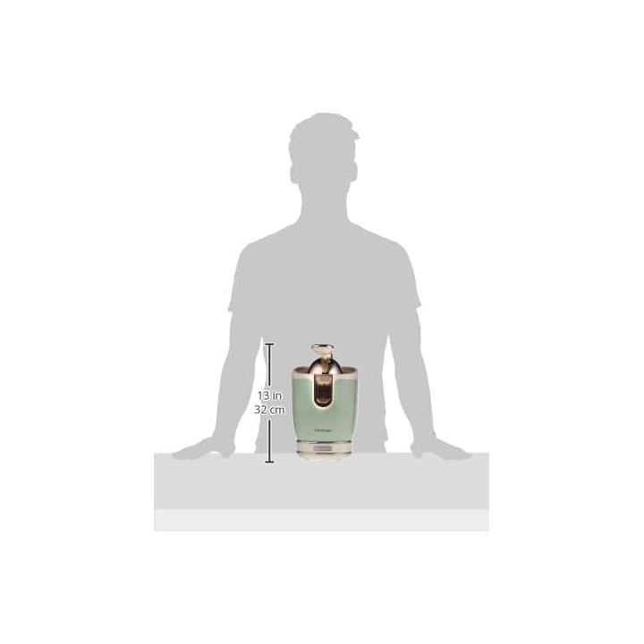 Presse-agrumes électrique Ariete 413 Positano - Levier métal, moteur silencieux, 2 cônes