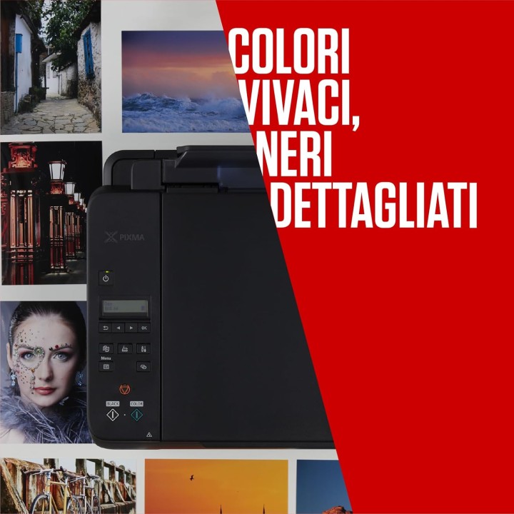 Pack de cartouches d'encre Canon CLI-571 - 4 couleurs - Compatibilité PIXMA MG TS