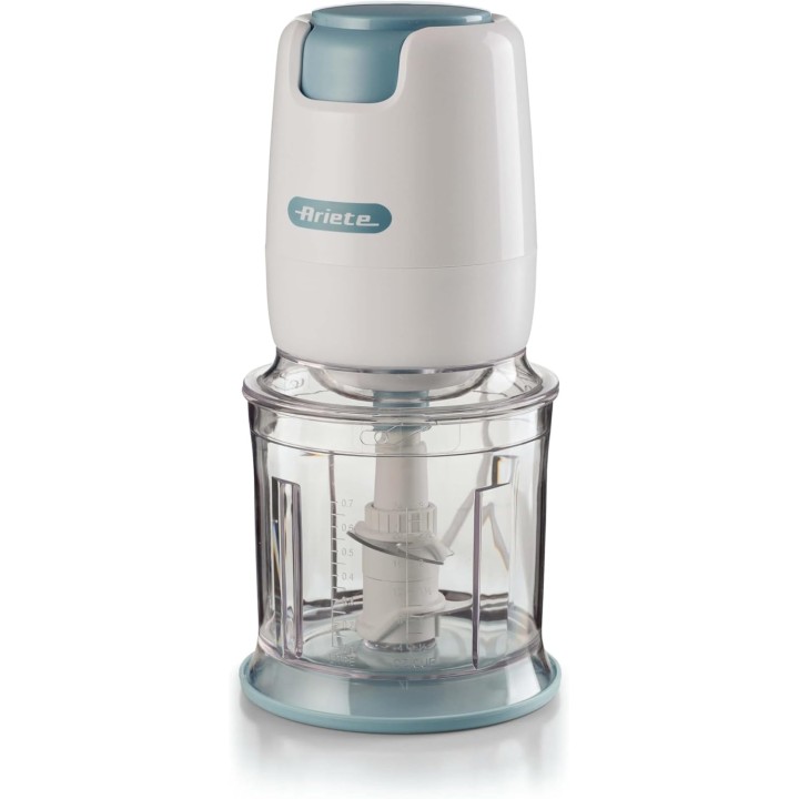 Hachoir électrique Ariete 437 - 700 ml, 400 W, 4 lames inox, base antidérapante blanc