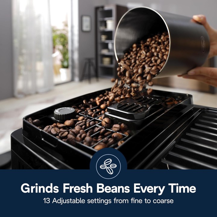 Machine à expresso automatique De'Longhi Magnifica Start - Mousseur à lait manuel noir