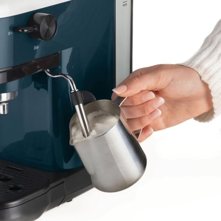 Machine à café expresso compacte Ariete 1399 - Bleu - 15 bars - Cappuccino - Dosettes ESE