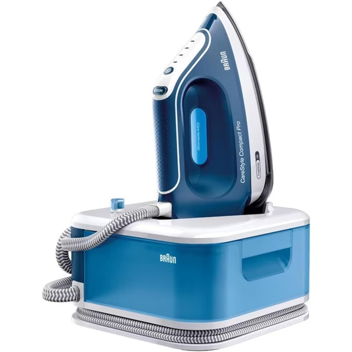 Centrale vapeur Braun CareStyle Compact Pro FreeGlide 3D - 2400W 1,5L Bleu