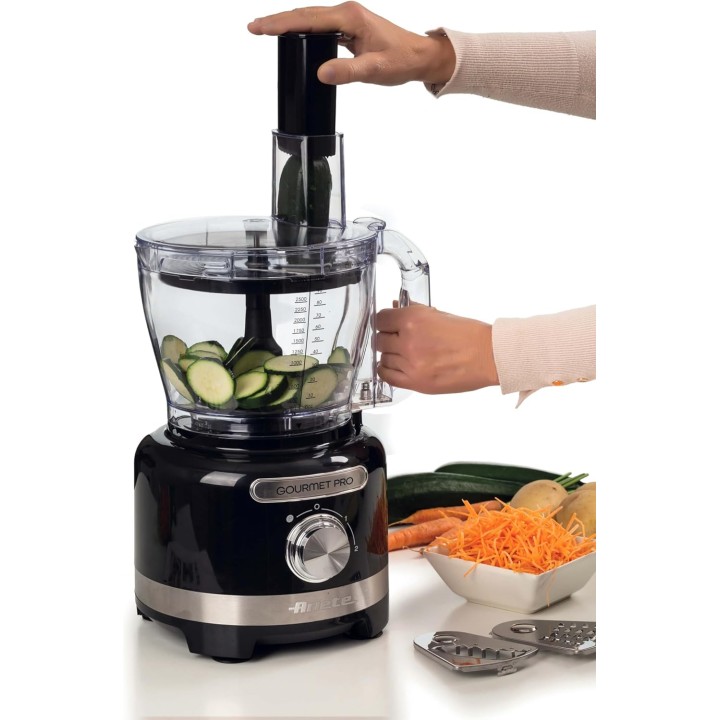 Robot de cuisine multifonction Ariete 1782 - 3L + blender 2L - Noir programmable